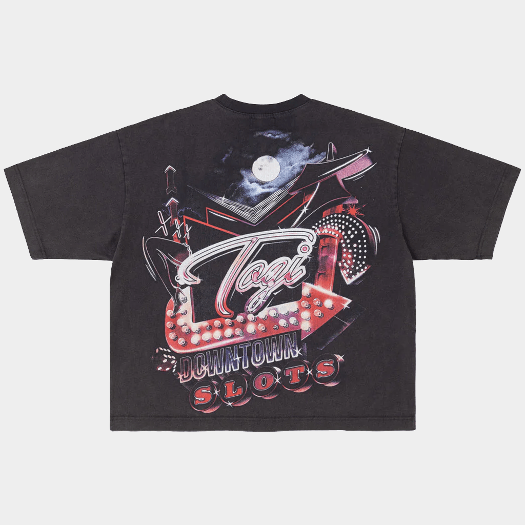Togi Merch Graphic T-Shirt Black Togi Downtown Slots Shirt Gifts For Him - Lily Birch Market