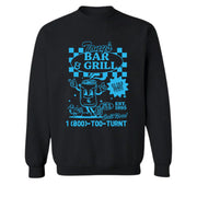 Too Turnt Tony Merch Tony's Grill Crewneck Sweatshirt Black Present For Friends - Lilybirchmarket