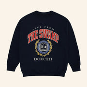 Top Dawg Entertainment Merch Doechii Swamp University Sweatshirt Navy Gift Ideas For Husband - Lilybirchmarket