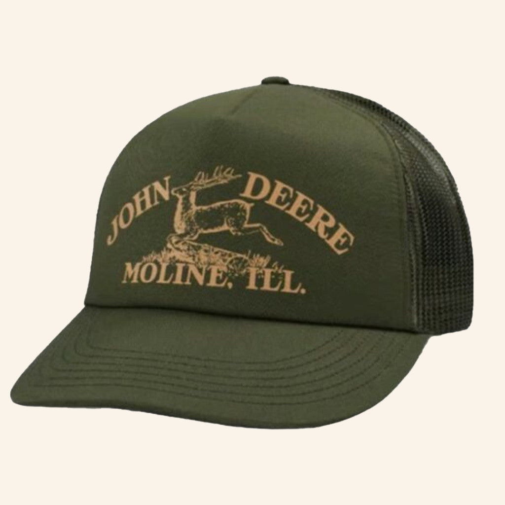Topperz Merch John Deere Vintage Logo Trucker Hat Birthday Ideas For Husband - Lilybirchmarket