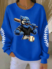 Toronto Blue Baseball Sweatshirt Game Day Women's Apparel Gifts For Baseball Lovers - Lilybirchmarket