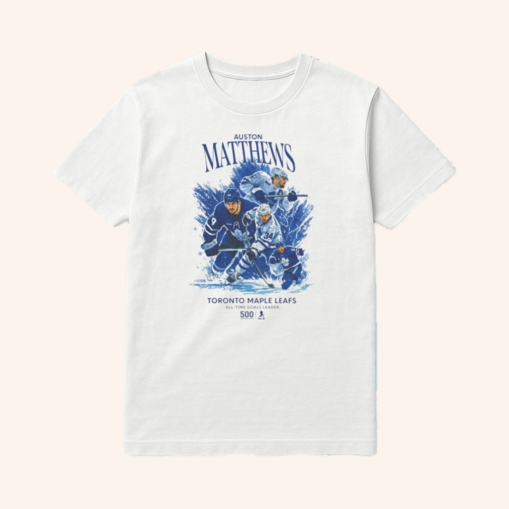 Toronto Hockey Team Auston Matthews 500 T-Shirt Best Gifts For Ice Hockey Lovers - Lily Birch Market