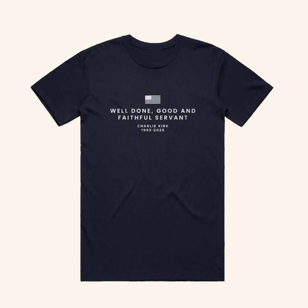 TPUSA Merch Faithful Servant Memorial Tee Charlie Kirk Apparel Gift For Patriots - Lily Birch Market