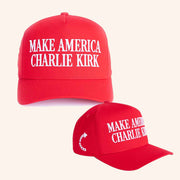 TPUSA Merch Make America Charlie Kirk Embroidered Hat Gifts For Trump Supporters - Lilybirchmarket