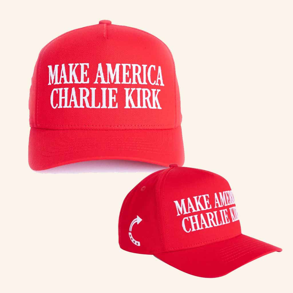 TPUSA Merch Make America Charlie Kirk Embroidered Hat Gifts For Trump Supporters - Lilybirchmarket