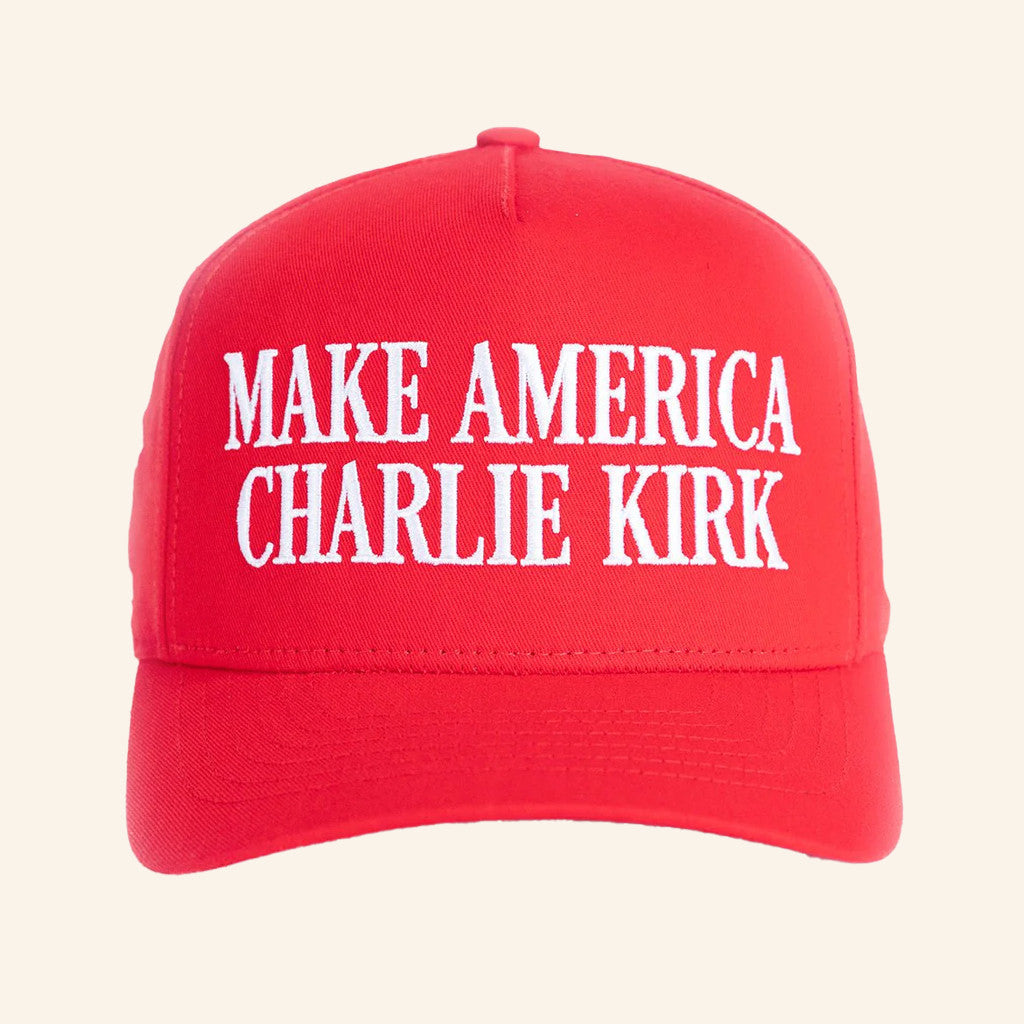 TPUSA Merch Merch Make America Charlie Kirk Hat Embroidered Patriotic Gifts For Dad - Lilybirchmarket