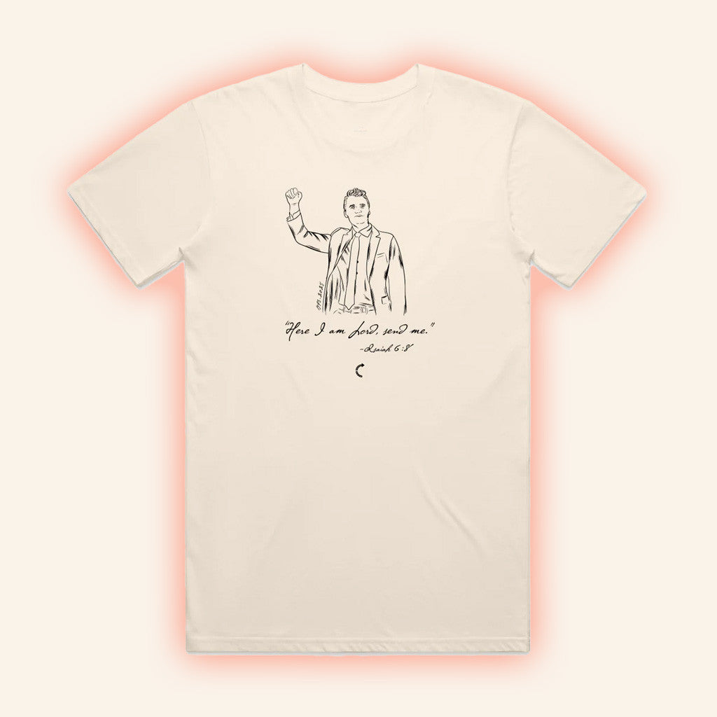 Tpusa Merch Store Charlie Kirk Here I Am Lord Send Me Shirt Birthday Gift Ideas For Friends - Lily Birch Market