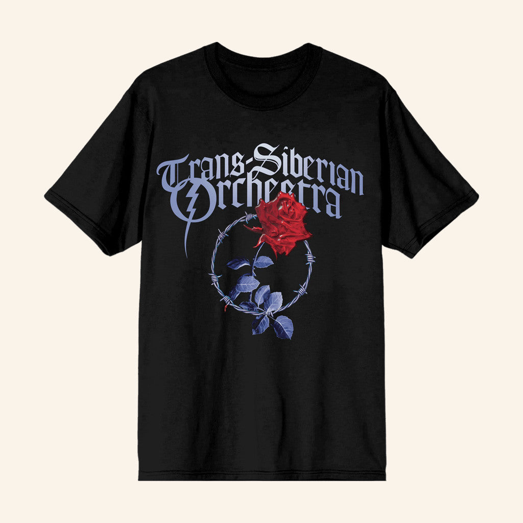 Trans Siberian Orchestra Merch Barbed Wire Rose T-Shirt Gift Ideas For Mom - Lily Birch Market