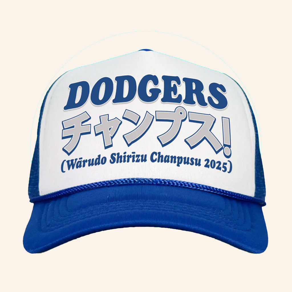 Trash Flower Merch Japanese Dodgers Trucker Hat Christmas Gift Ideas For Son - Lilybirchmarket