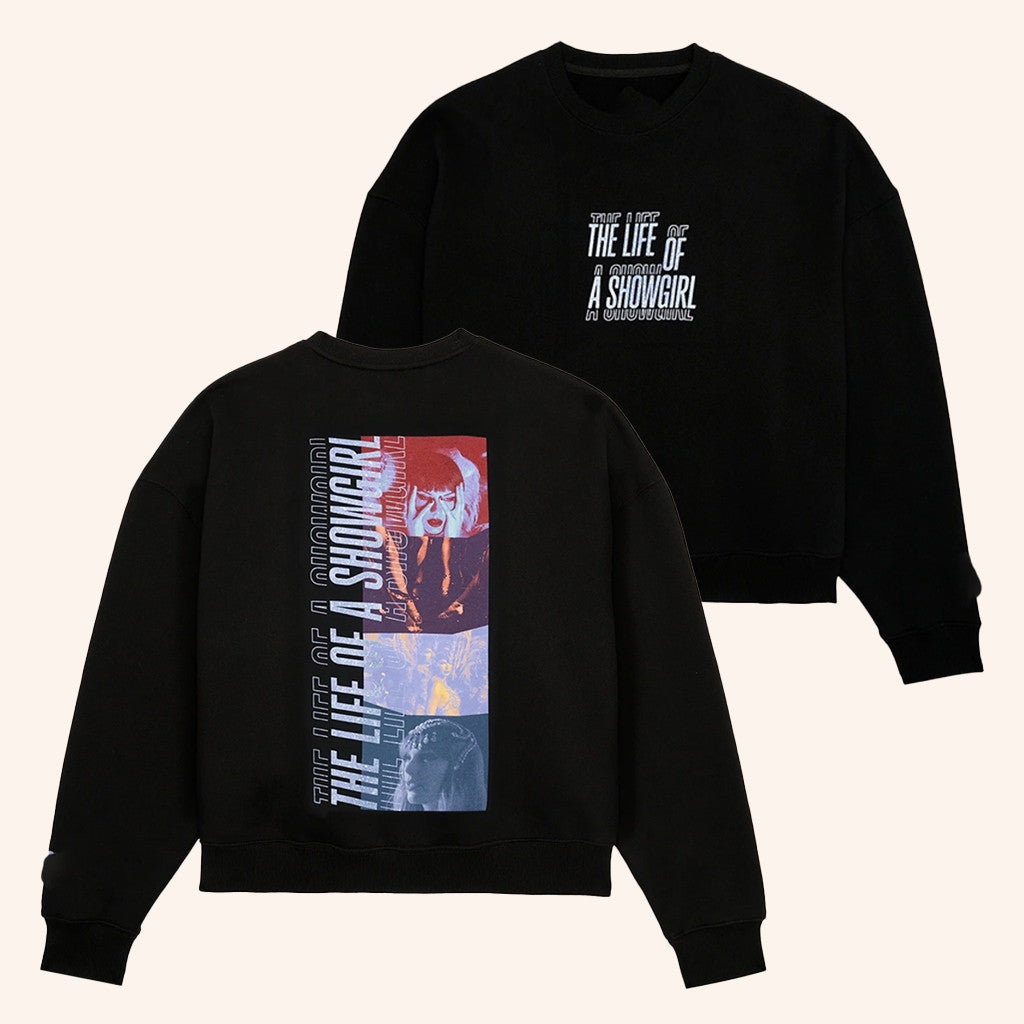 Travis Kelce Wearing TS Showgirl Merch Sweatshirt Gifts For Swifties - Lilybirchmarket