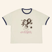 Travis Scott Merch CJ X Fragment X Takashi Murakami Tokyo Cropped T-Shirt Her Gifts - Lily Birch Market