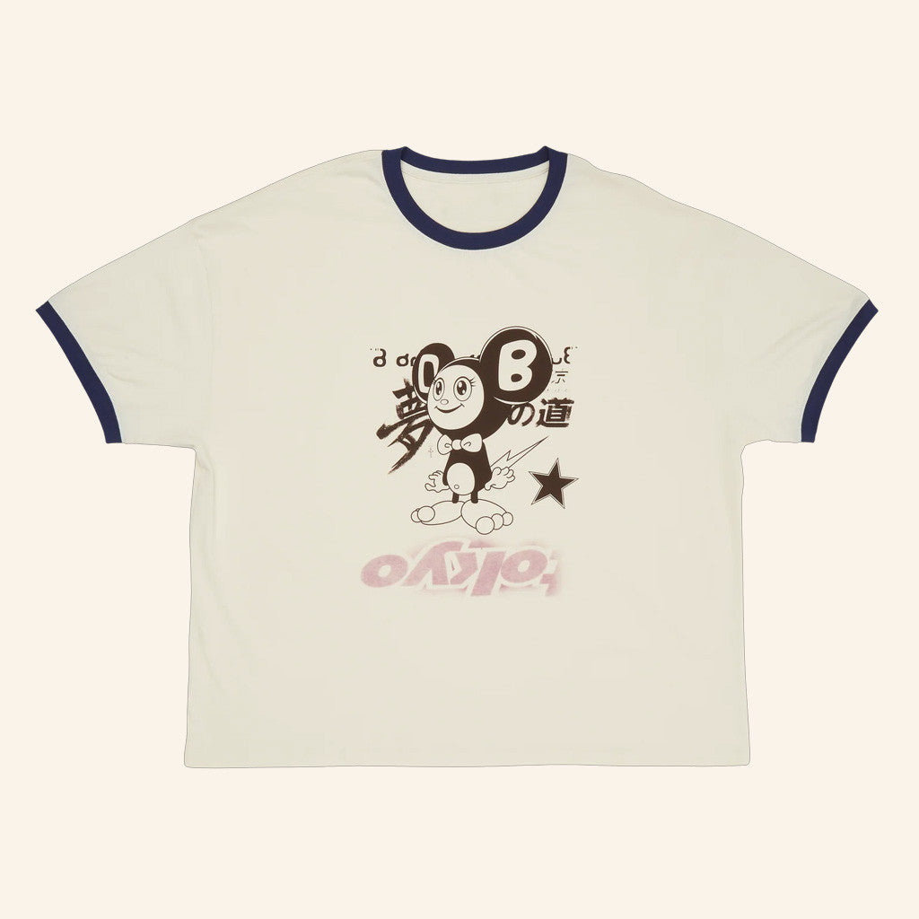 Travis Scott Merch CJ X Fragment X Takashi Murakami Tokyo Cropped T-Shirt Her Gifts - Lily Birch Market
