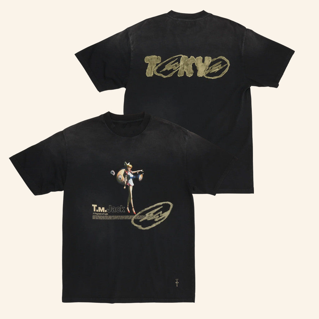 Travis Scott Merch Cj X Fragment X Takashi Murakami Tokyo Jack T-Shirt Him Gifts - Lily Birch Market