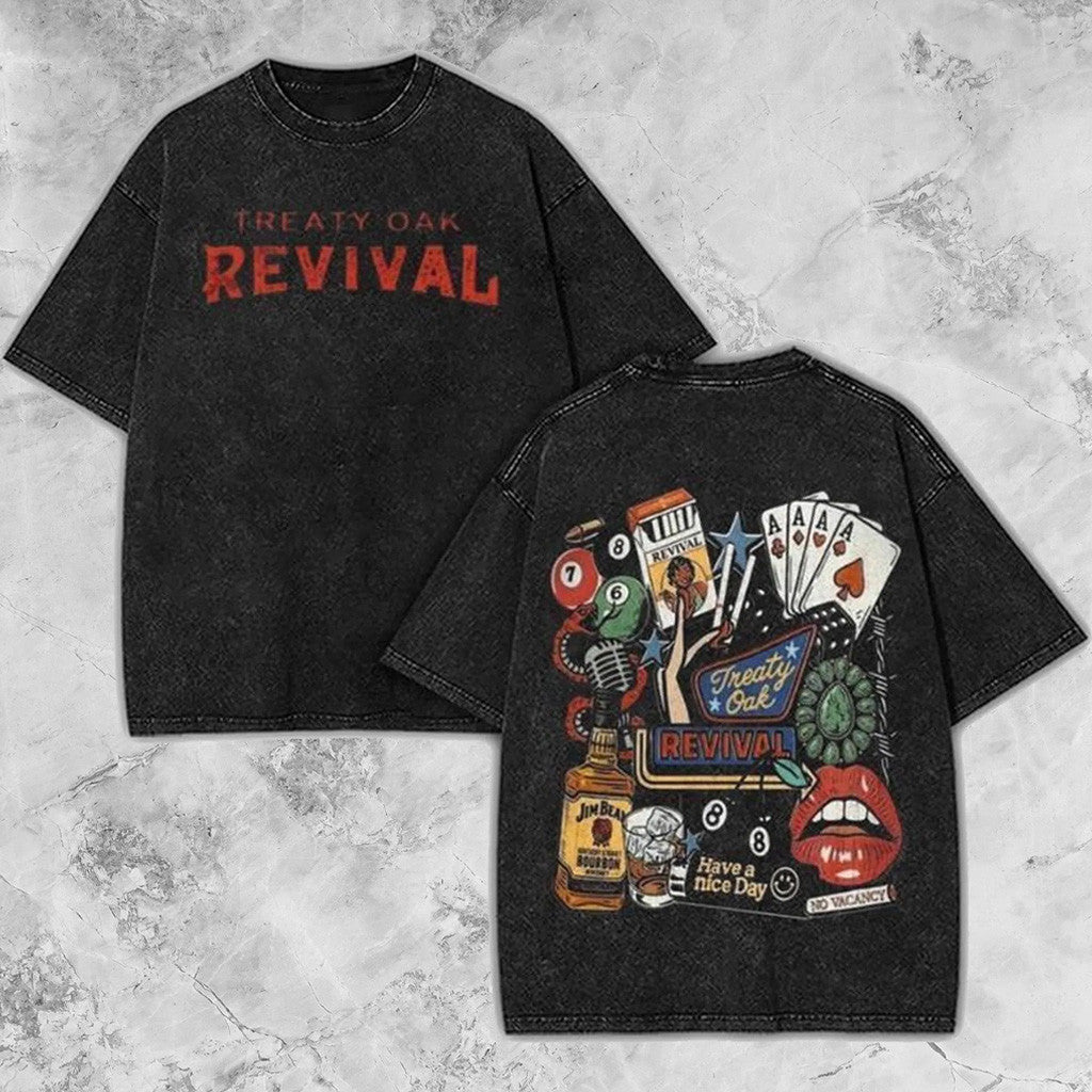 Treaty Oak Revival Merch Country Western Vintage Graphic T-Shirt Gifts For Music Fans - Lily Birch Market