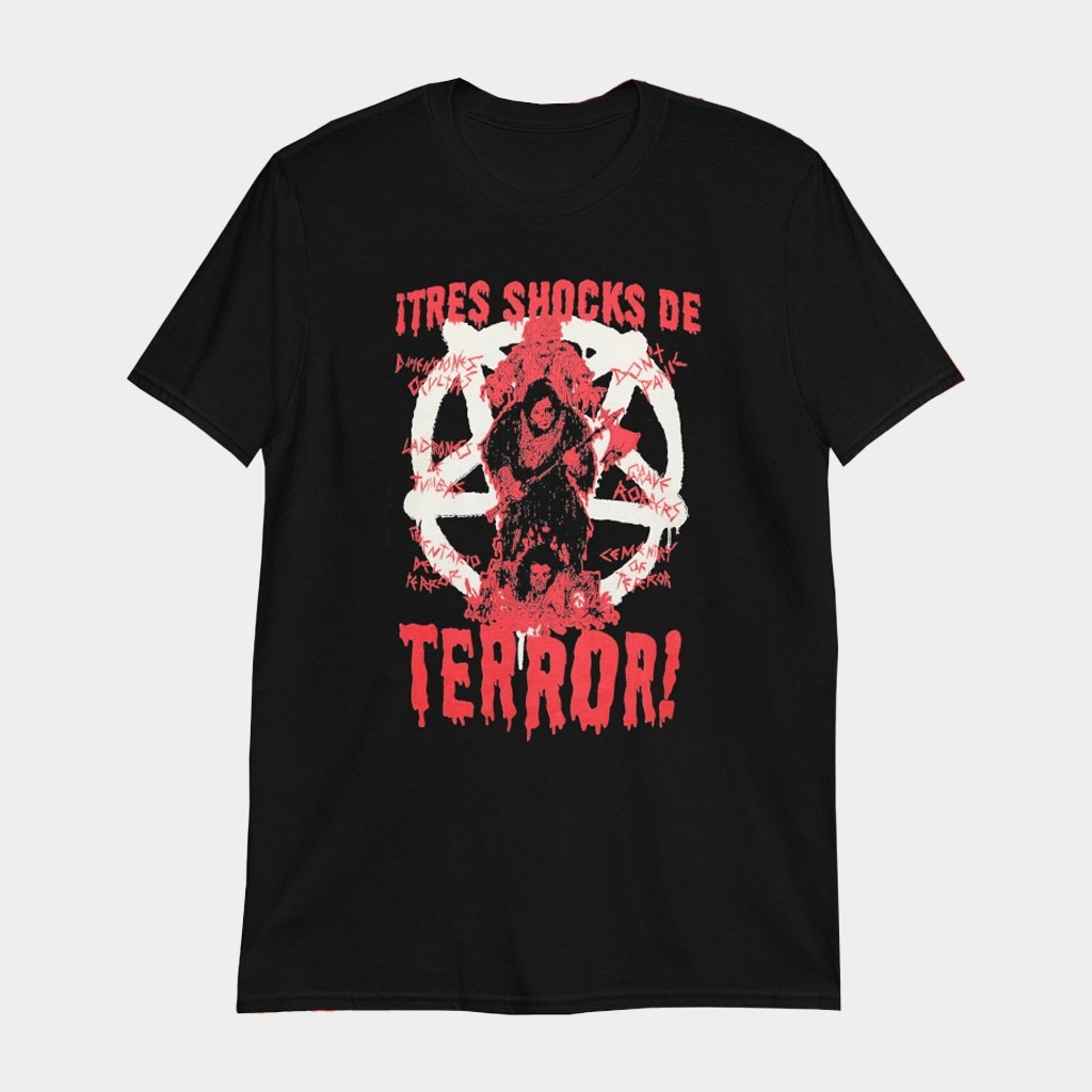 Tres Shocks De Terror Films Of Ruben Galindo Jr T-Shirt Present For Husband - Lily Birch Market