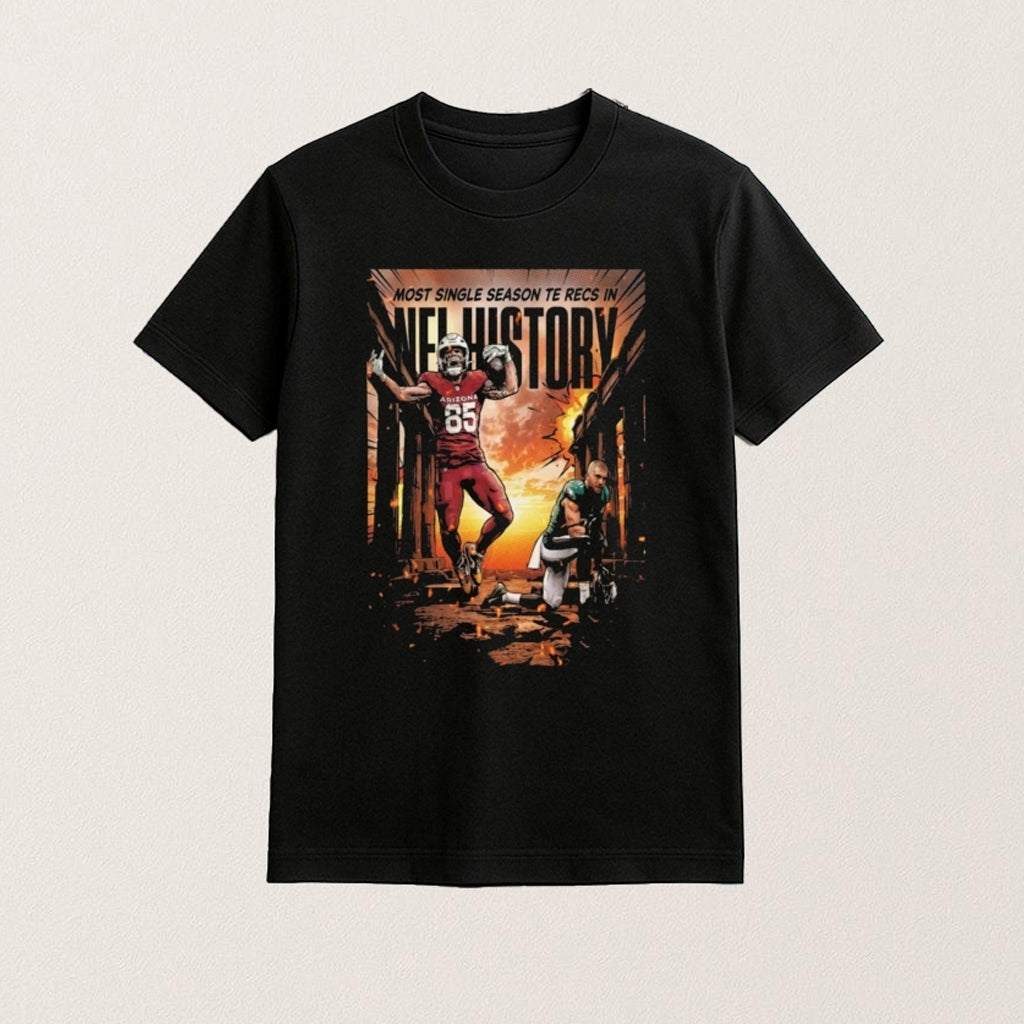 Trey Mcbride Most Single Season Te Recs In NFL History Shirt Arizona Football Merch Fan Gifts - Lily Birch Market