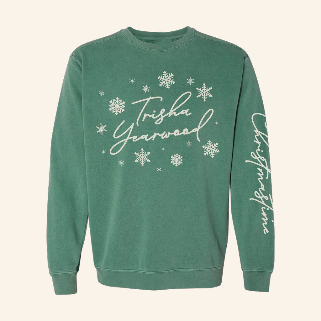 Trisha Yearwood Merch 2025 Trisha Yearwood Christmastime Crewneck Sweatshirt Friends Gifts - Lilybirchmarket