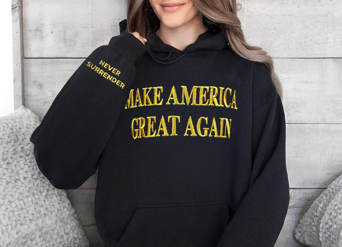 Trump Gold Dark MAGA Hat Elon Musk MAGA Hat Never Surrender Donald Trump 2024 Merchandise - Lilybirchmarket