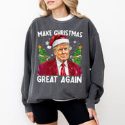 Trump Make Christmas Great Again Sweatshirt Funny Holiday Apparel Xmas Gifts For Trump Lovers - Lilybirchmarket