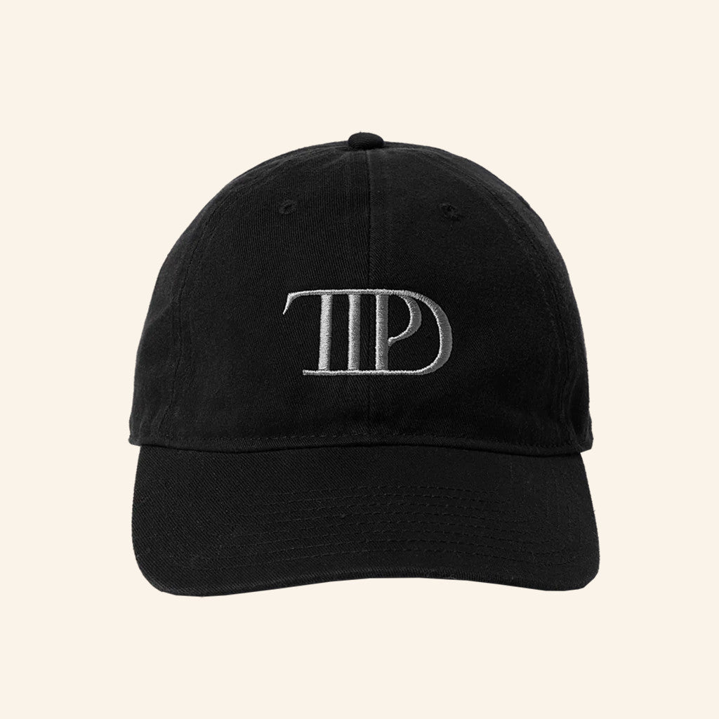 TS Merch The Tortured Poets Department Black Hat Embroidered TTPD Merch Gifts For Swifties - Lilybirchmarket