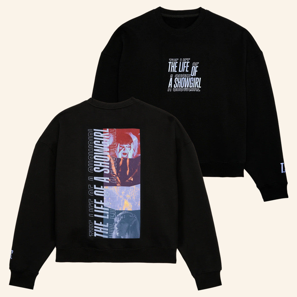 TS Showgirl Merch Showgirl Film Strip Black Sweatshirt Gifts For Swifties - Lilybirchmarket
