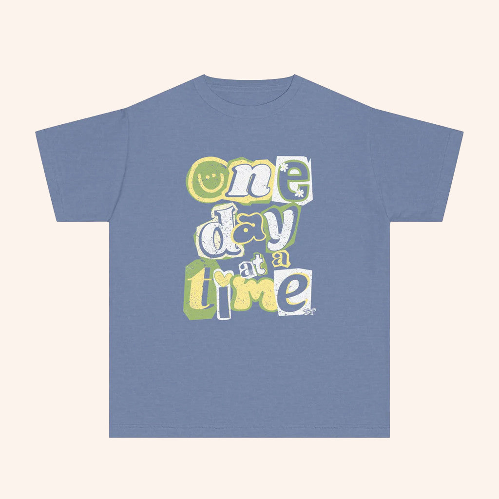 Tucked And Threaded Merch One Day At A Time T-Shirt Gifts For Sisters - Lily Birch Market