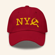 Tucker Carlson Network Merch NY Commie Red Hat Embroidered Gift Ideas For Father - Lilybirchmarket