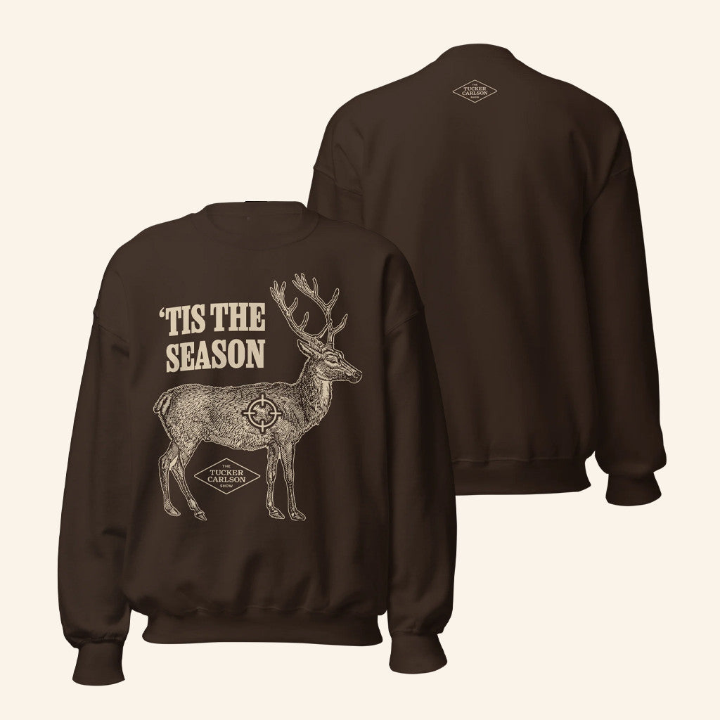Tucker Carlson Network Merch Tis The Season Sweatshirt Gifts For Father - Lilybirchmarket