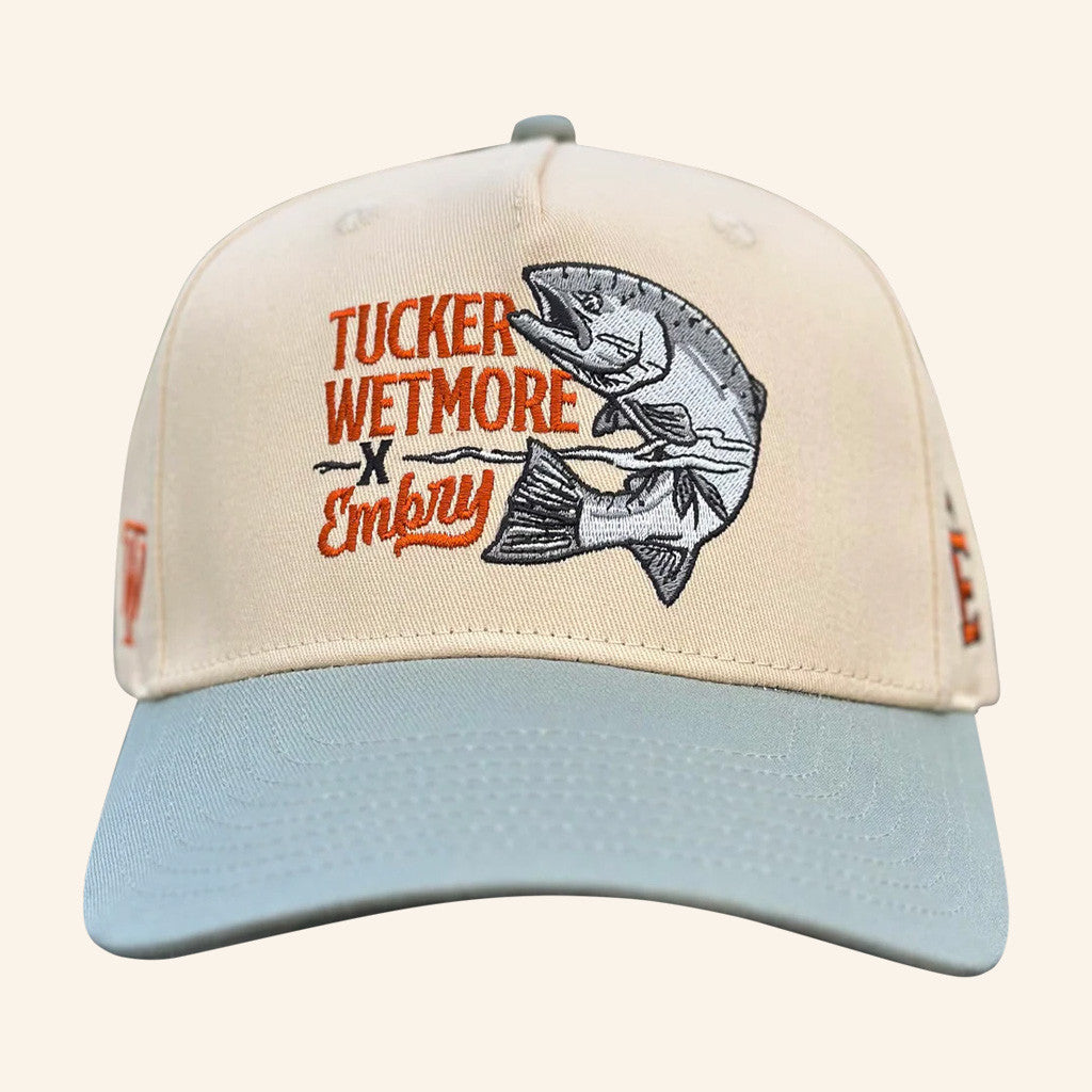 Tucker Wetmore Merch Tucker X Embry Salmon Anthem Embroidered Hat Gifts For Brother - Lilybirchmarket