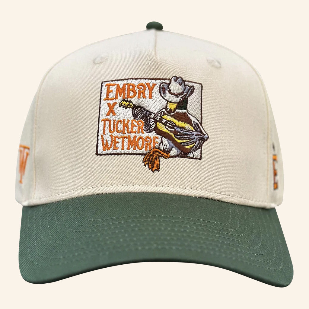 Tucker Wetmore Merch Tucker X Embry Six String Mallard Embroidered Hat Gifts For Dad - Lilybirchmarket