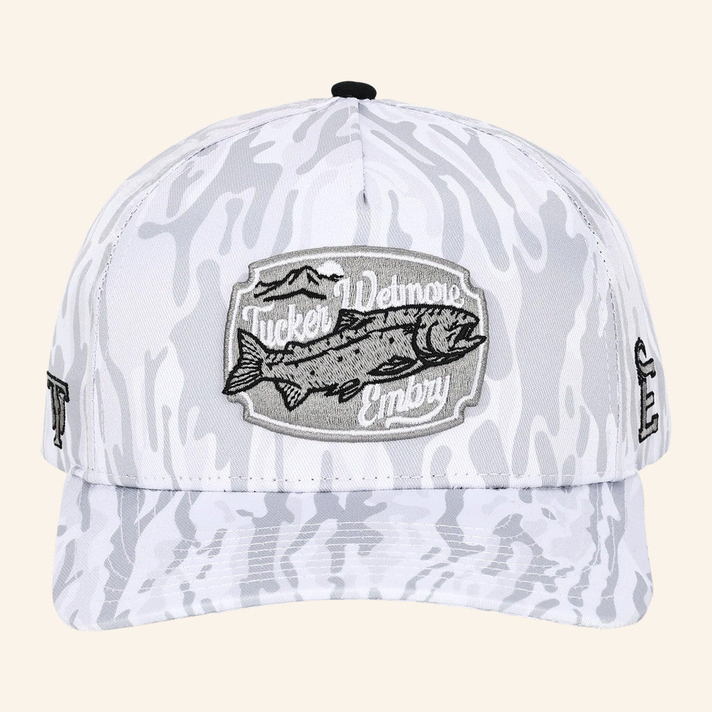 Tucker Wetmore Merch Tucker X Embry White Camo Hat Embroidered Gifts For Boyfriend - Lilybirchmarket