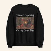 TUFCAT Merch Larry Peenars Roasting On An Open Fire Sweatshirt Xmas Gifts For Friends - Lilybirchmarket
