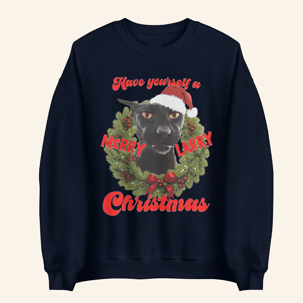 TUFCAT Merch Merry Larry Christmas Sweatshirt Xmas Gifts For Girlfriend - Lilybirchmarket