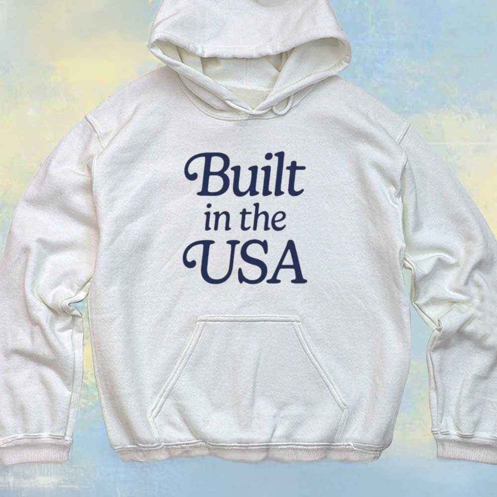 Turning Point Built In The USA Hoodie White Turning Point USA Merch Patriotic Gifts For Men - Lilybirchmarket