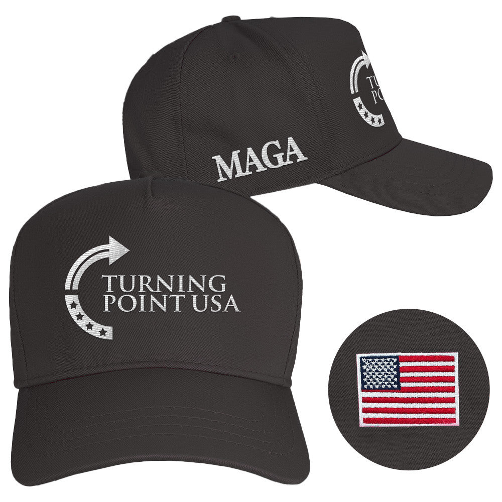 Turning Point USA Hat Charlie Kirk Hat Embroidered MAGA Merchandise Patriotic Gifts - Lilybirchmarket