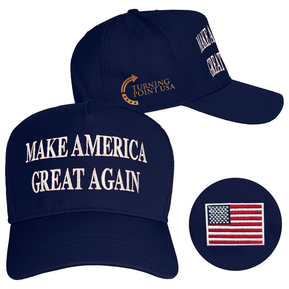 Turning Point USA Hat Charlie Kirk Hat Embroidered Make America Great Again Hat MAGA Merch - Lilybirchmarket