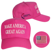 Turning Point USA Hat Charlie Kirk Hat Embroidered Make America Great Again Hat Pink MAGA Gifts - Lilybirchmarket