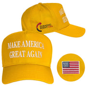 Turning Point USA Hat Charlie Kirk Hat Make America Great Again Hat Gold Embroidered Dad Gifts - Lilybirchmarket