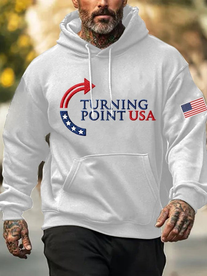 Turning Point USA Hat Embroidered Charlie Kirk Hat White Charlie Kirk Merchandise - Lilybirchmarket