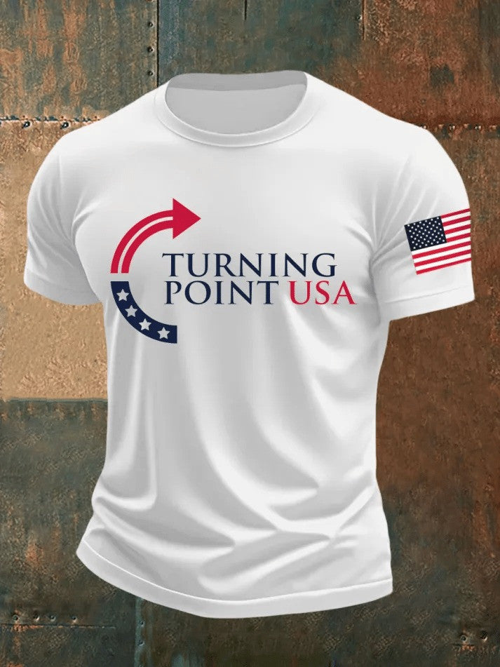 Turning Point USA Hat Embroidered Charlie Kirk Hat White Charlie Kirk Merchandise - Lilybirchmarket