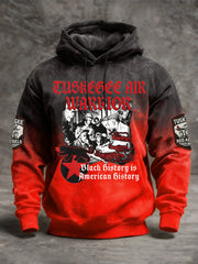 Tuskegee Air Warrior Hoodie Black History Is American History Hoodie Tuskegee Airmen Red Tails - Lilybirchmarket