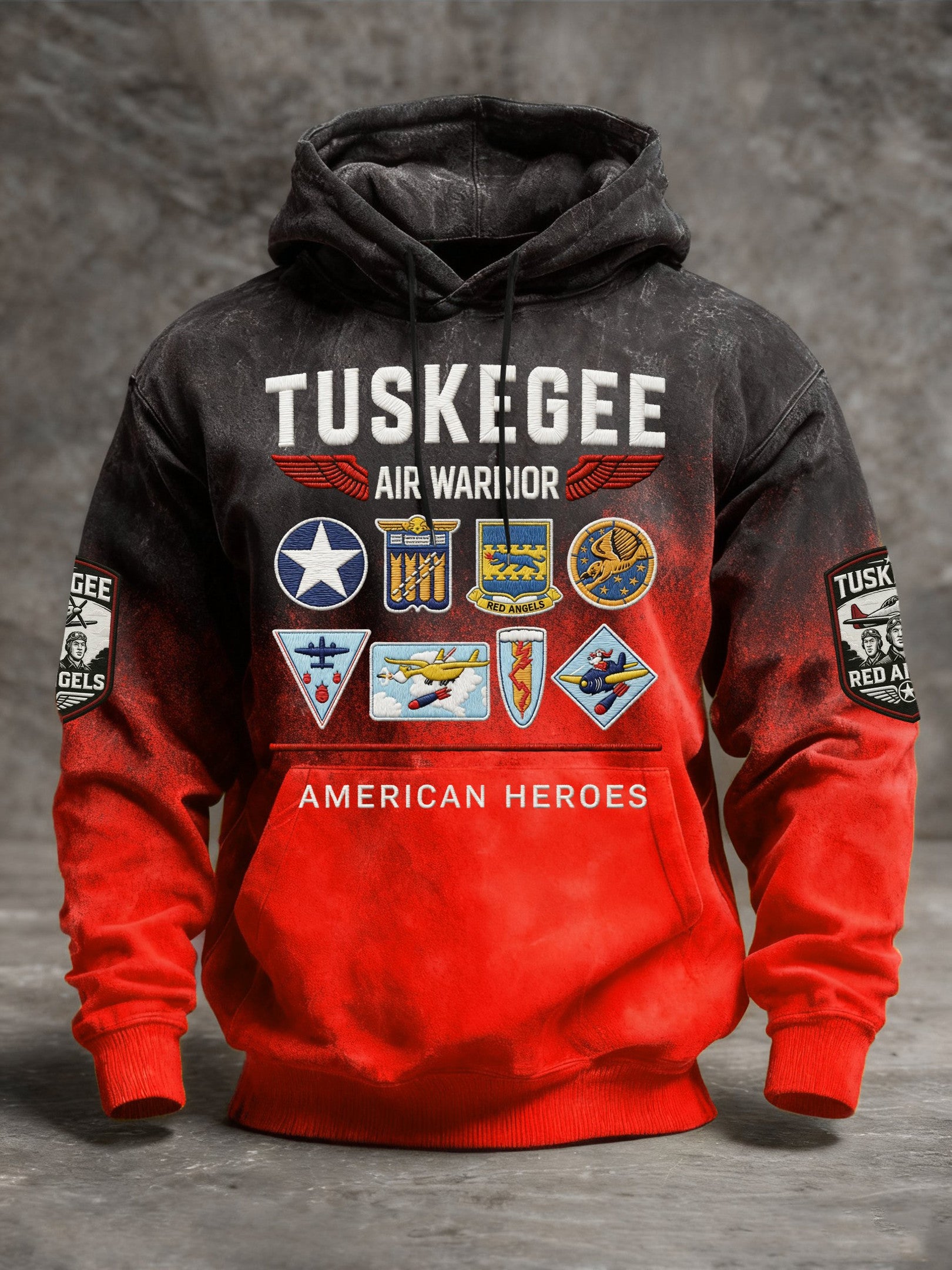 Tuskegee Air Warrior Hoodie Tuskegee Airmen American Heroes Hoodie Black Heroes Merch Gifts - Lilybirchmarket