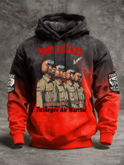 Tuskegee Air Warrior True Legends Hoodie Tuskegee Airmen Red Tails Merch Black History Veteran - Lilybirchmarket