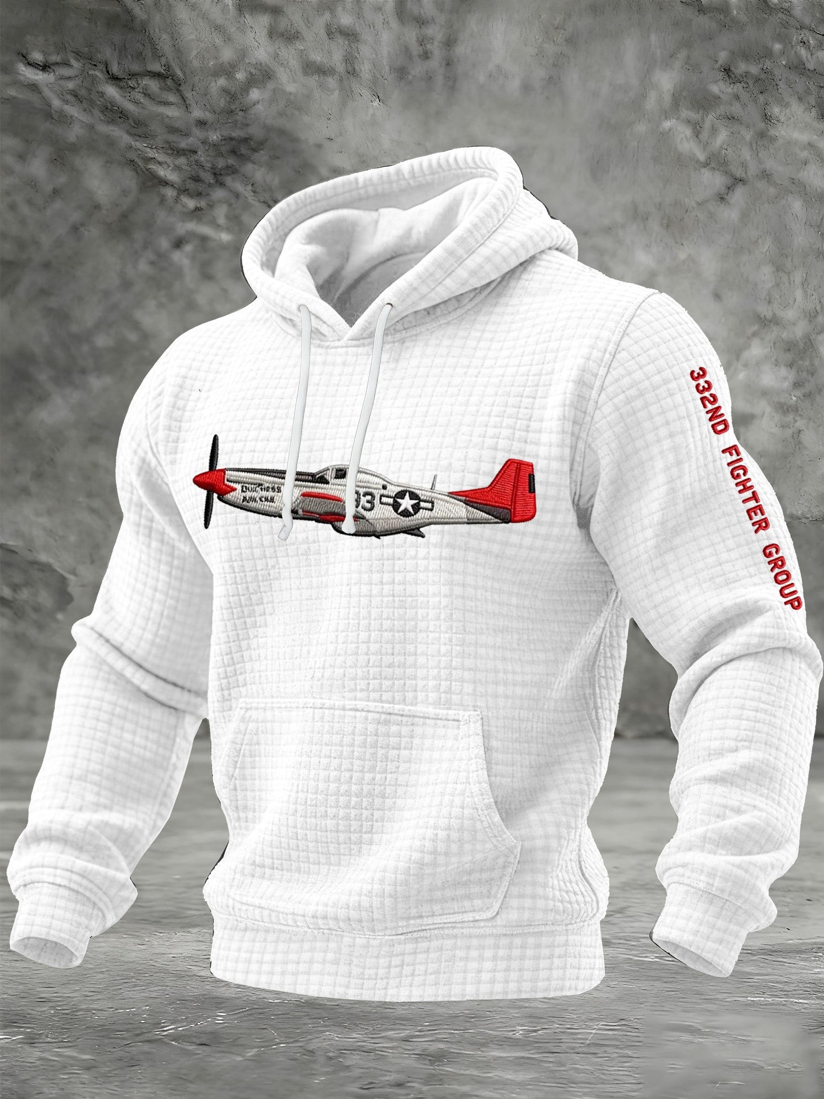 Tuskegee Airmen 332nd Fighter Group Hoodie African American Air Force Veteran Merch White - Lilybirchmarket