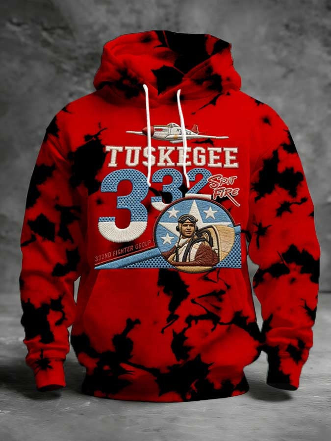 Tuskegee Airmen 332nd Fighter Group Hoodie African American Military Red Tails Merch For Men - Lilybirchmarket