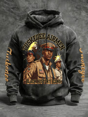 Tuskegee Airmen Black History Icons Hoodie African American Air Force Pride Apparel For Men - Lilybirchmarket