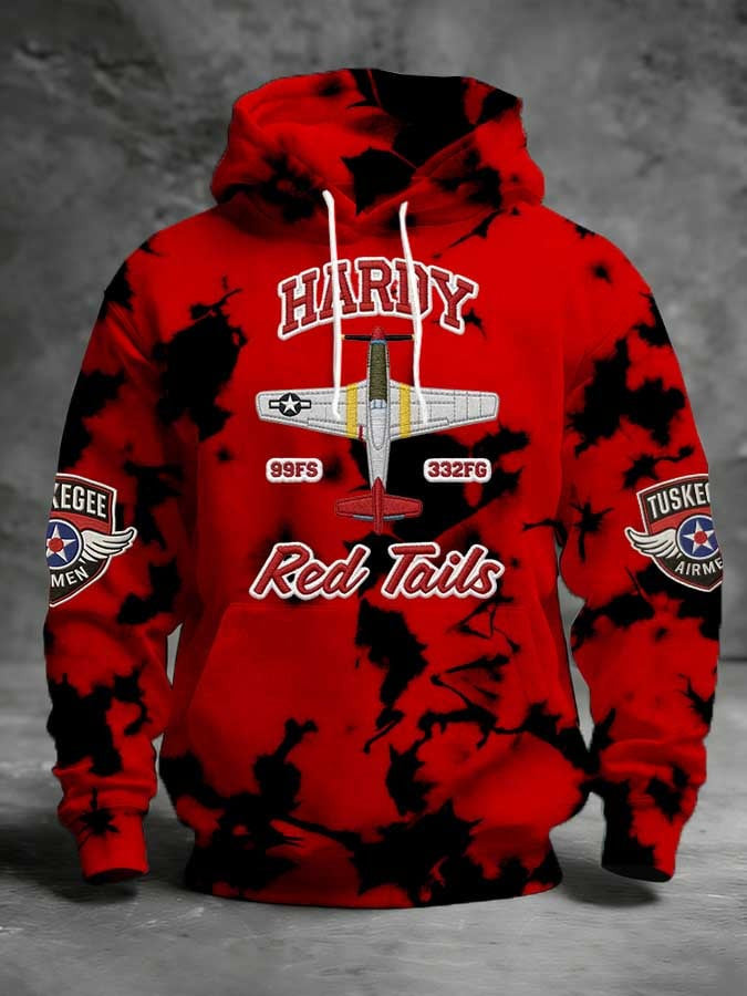 Tuskegee Airmen Hardy Red Tails Hoodie African American Military Tribute Hoodie Gifts For Men - Lilybirchmarket