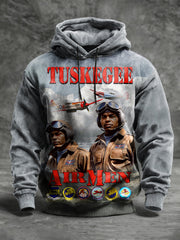 Tuskegee Airmen Hoodie Men's African American Air Force Veteran Merch Black History Month Gifts - Lilybirchmarket