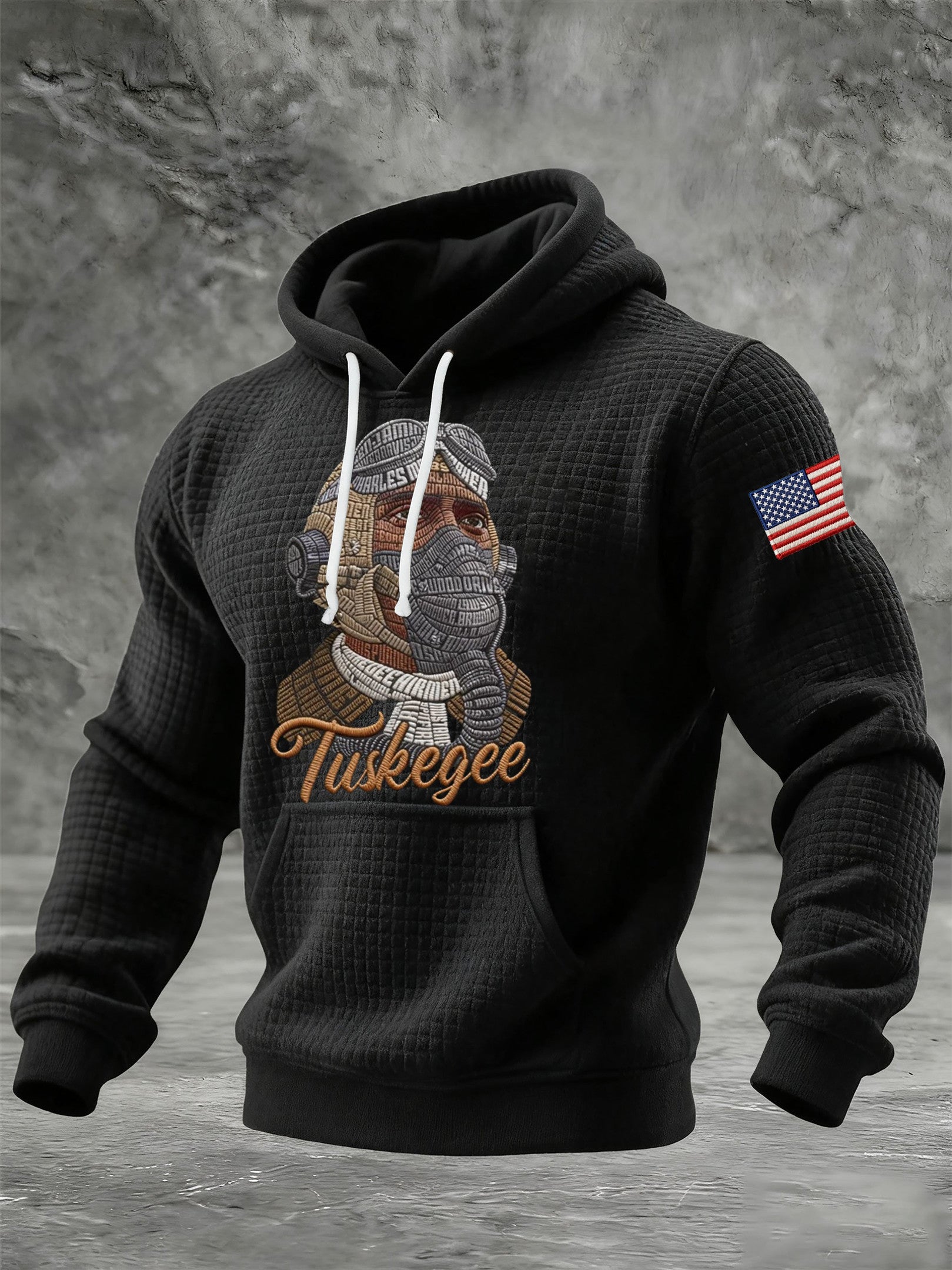 Tuskegee Airmen Red Tails Hoodie African American Air Force Military Pride Merch Gifts Black - Lilybirchmarket
