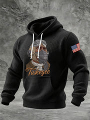 Tuskegee Airmen Red Tails Hoodie African American Air Force Military Pride Merch Gifts Black - Lilybirchmarket